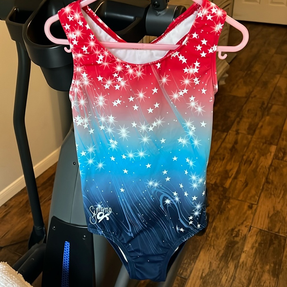 GK Simone Biles child large leotard